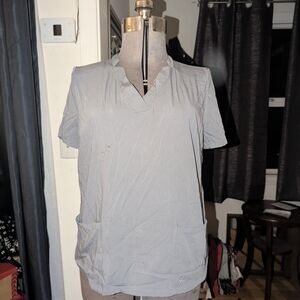 Jaanuu Gray Women's Scrub Top